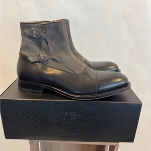 Aquatalia Black and Gray Men's Boots